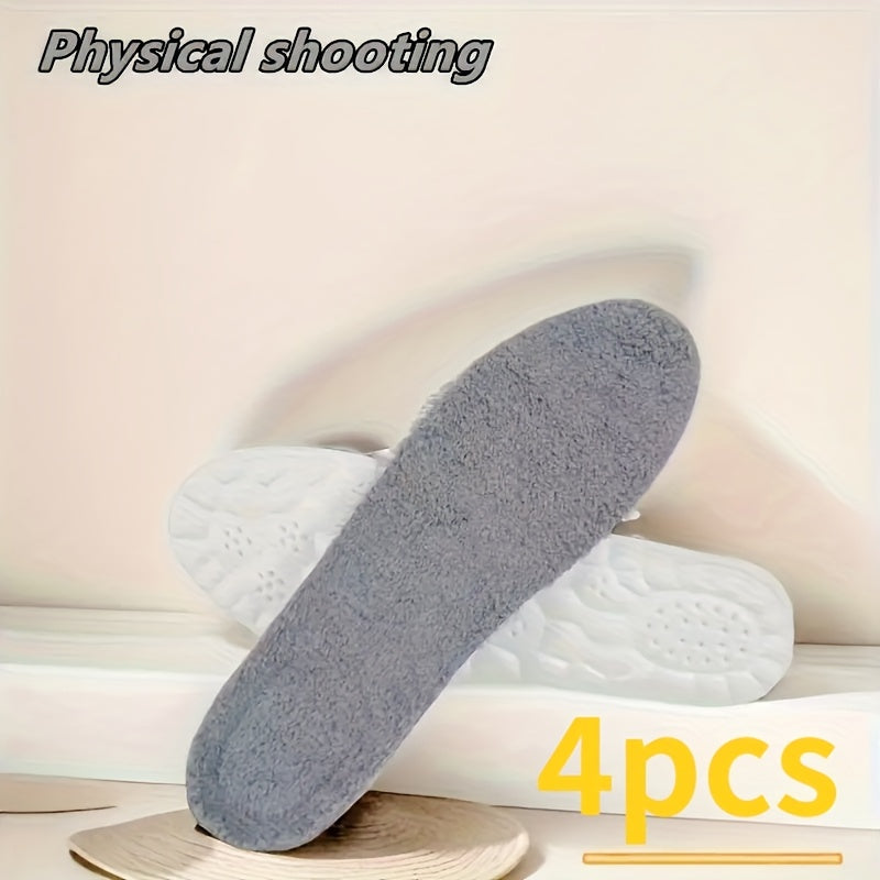 Thermal Plush Insoles – 4-Pack Winter Shoe Inserts