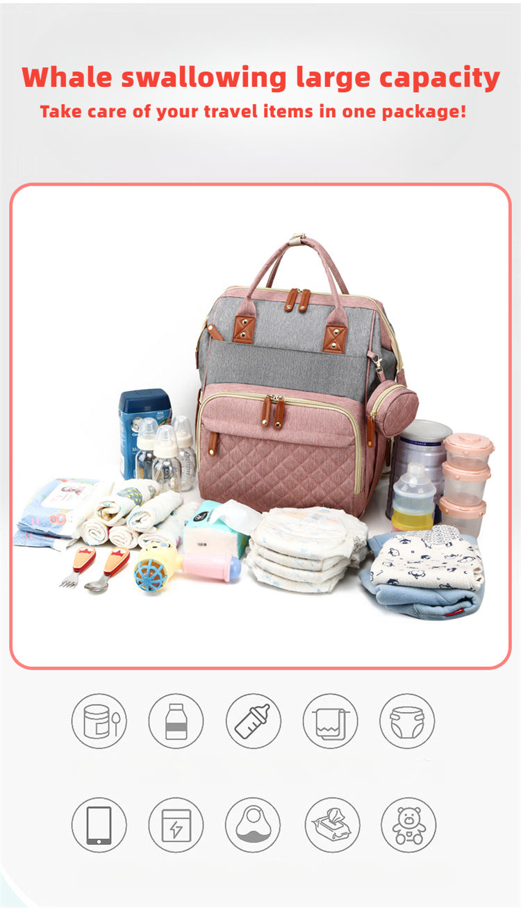 Ruffle Diaper Backpack – Stylish & Multifunctional Baby Bag