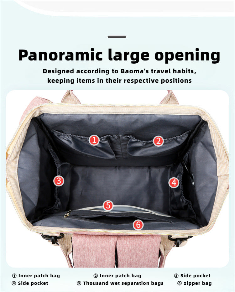 Ruffle Diaper Backpack – Stylish & Multifunctional Baby Bag