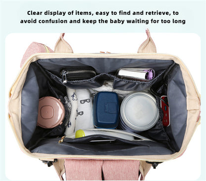 Ruffle Diaper Backpack – Stylish & Multifunctional Baby Bag