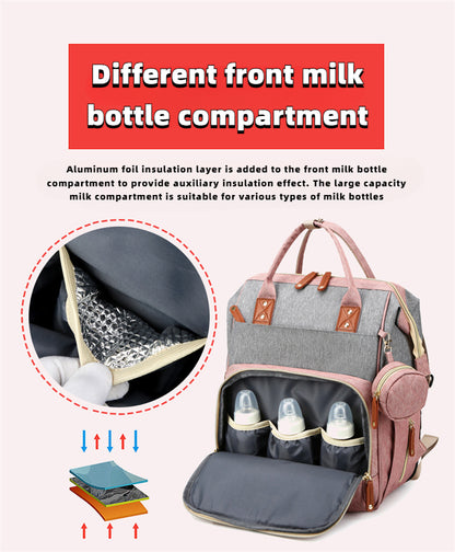 Ruffle Diaper Backpack – Stylish & Multifunctional Baby Bag