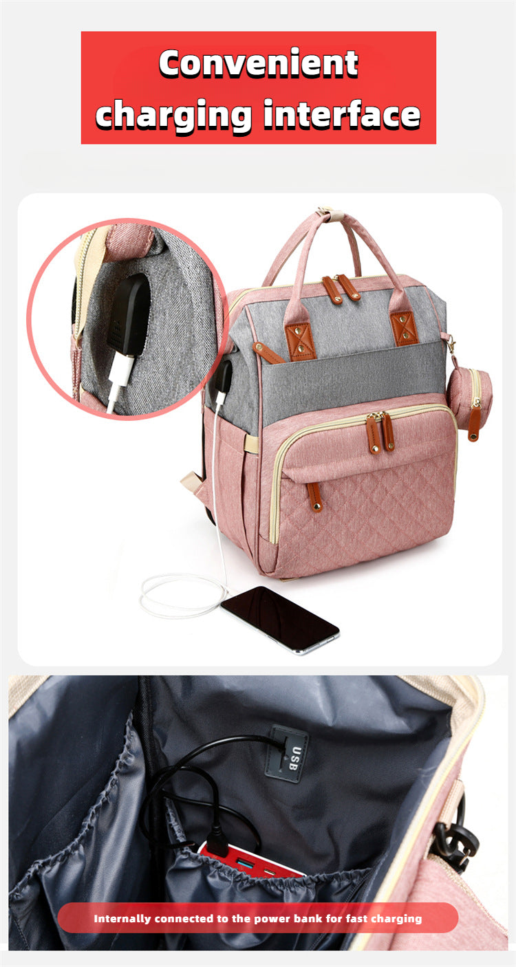 Ruffle Diaper Backpack – Stylish & Multifunctional Baby Bag