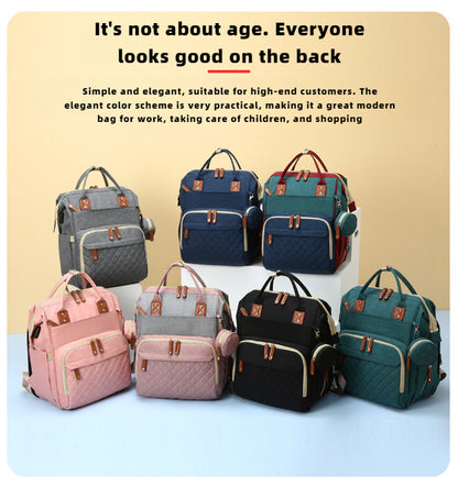 Ruffle Diaper Backpack – Stylish & Multifunctional Baby Bag