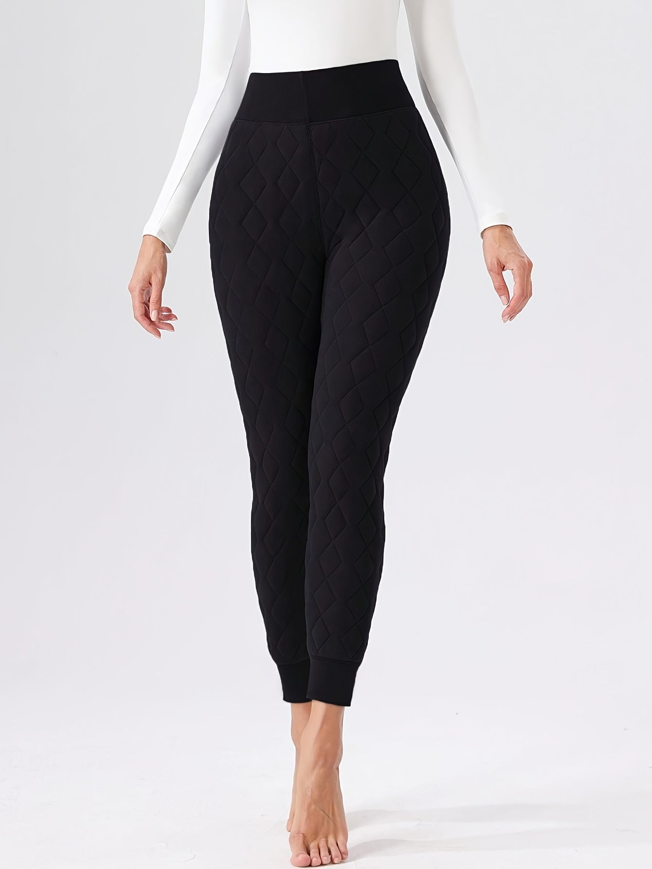 Women's Thermal Leggings – Fleece-Lined High-Waisted Bootcut