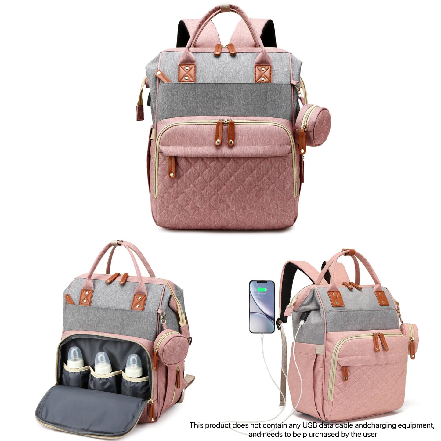 Ruffle Diaper Backpack – Stylish & Multifunctional Baby Bag