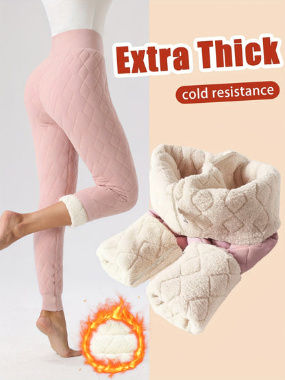 Women's Thermal Leggings – Fleece-Lined High-Waisted Bootcut