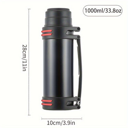 Black Stainless Steel Water Bottle – Sleek &amp; Durable