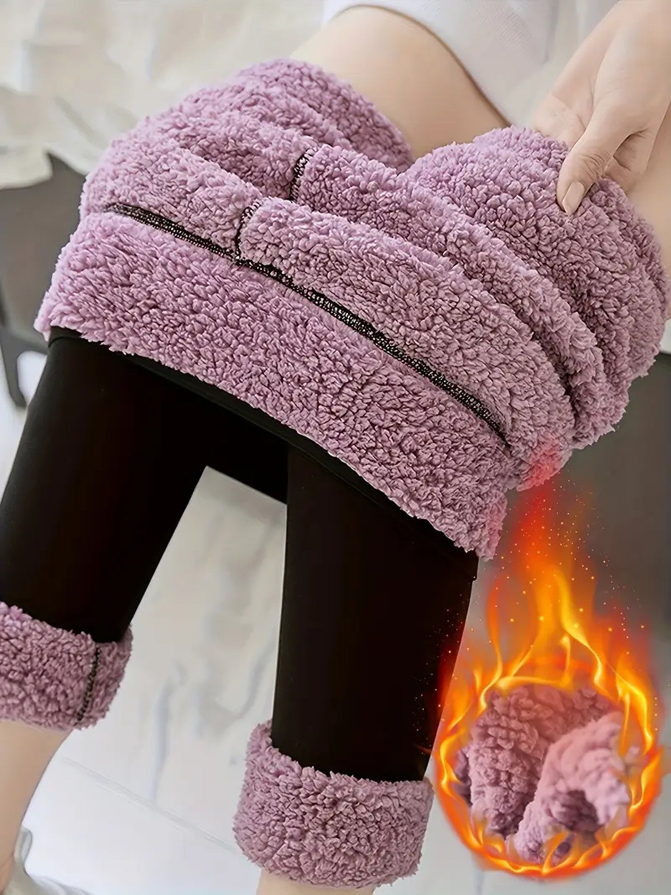 Fleece-Lined Jeggings – Warm High-Waisted Winter Leggings