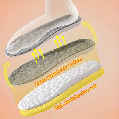 Thermal Plush Insoles – 4-Pack Winter Shoe Inserts