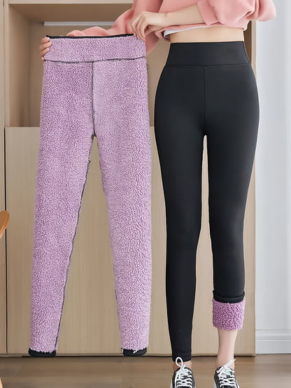 Fleece-Lined Jeggings – Warm High-Waisted Winter Leggings