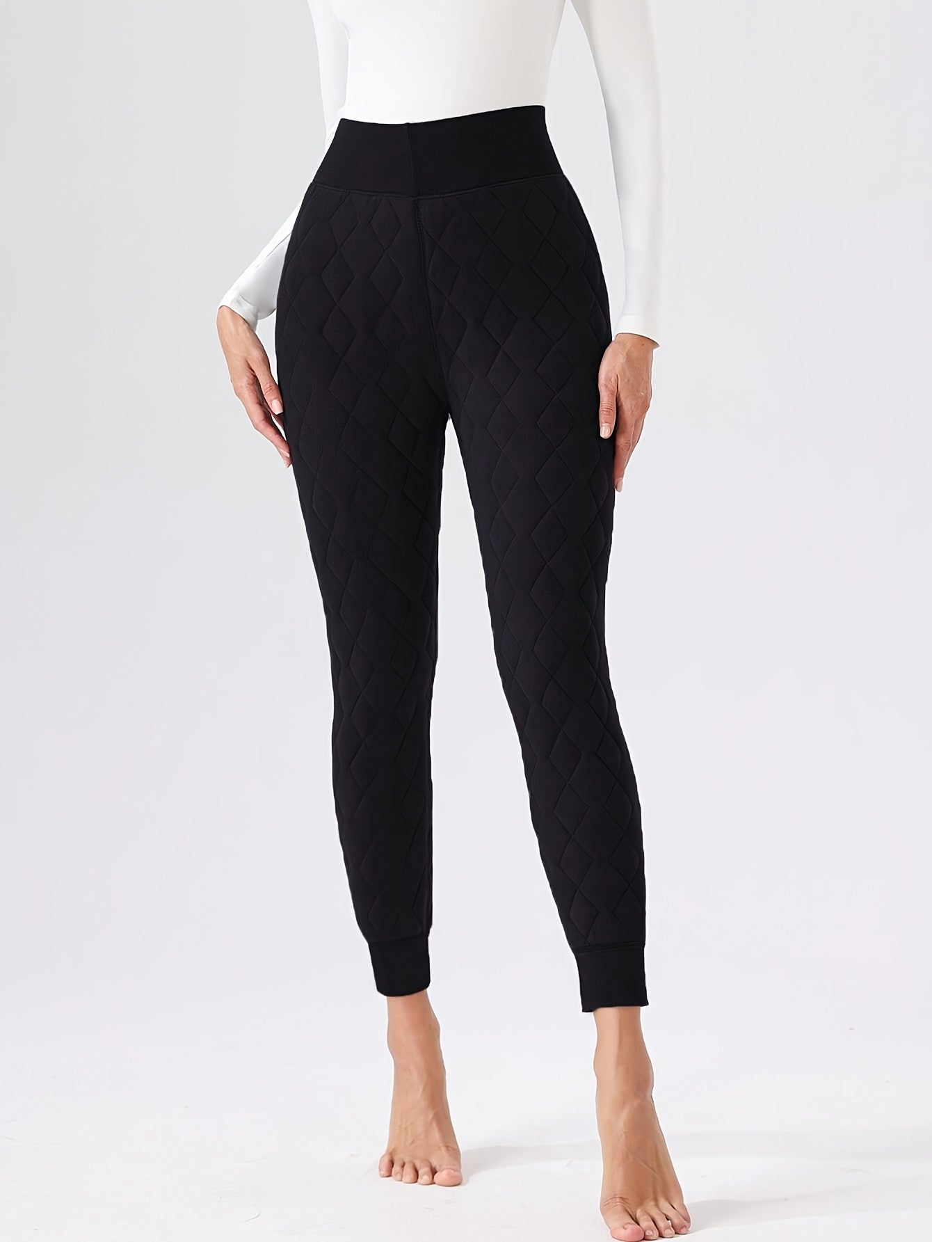 Women's Thermal Leggings – Fleece-Lined High-Waisted Bootcut