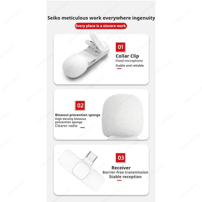 🎤 AirSync K1 Wireless Lavalier Microphone