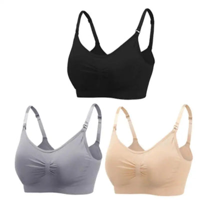 Maternity Nursing Bra – 3-Pack Seamless Cotton Bras