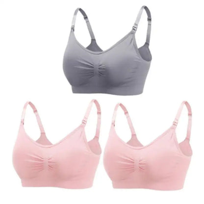 Maternity Nursing Bra – 3-Pack Seamless Cotton Bras