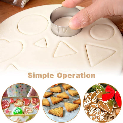 30-Piece Stainless Steel Cookie Cutter Set – Mini Shapes for Baking Fun