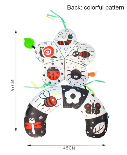 Baby Pillow Tummy Time Toy – Sensory Head-Up Training Pillow