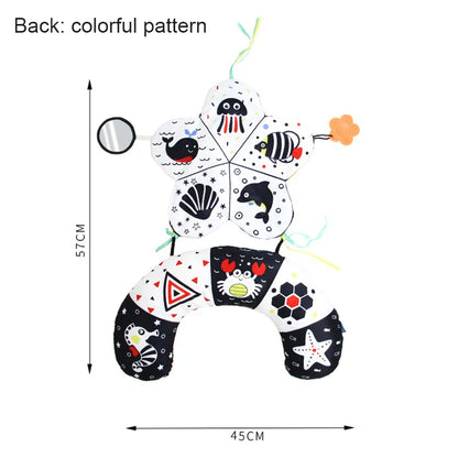 Baby Pillow Tummy Time Toy – Sensory Head-Up Training Pillow