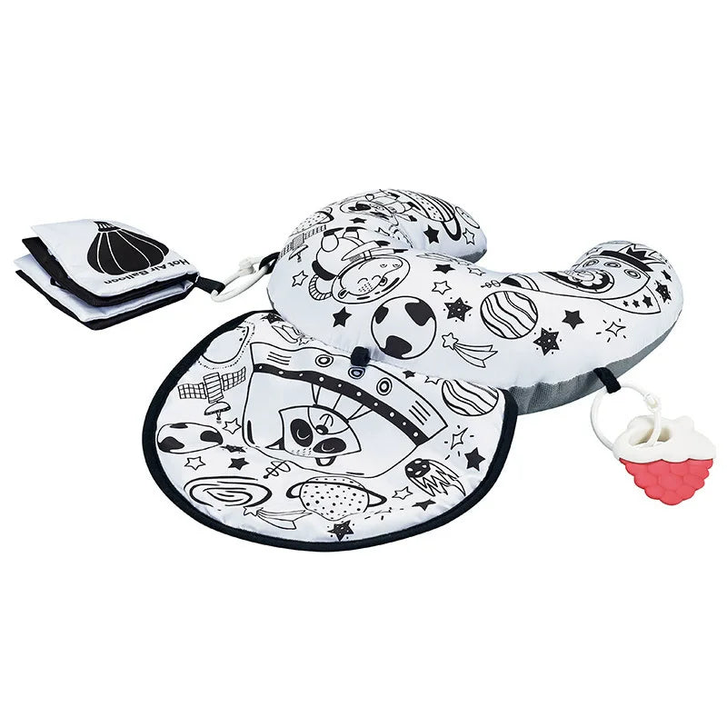 Baby Pillow Tummy Time Toy – Sensory Head-Up Training Pillow