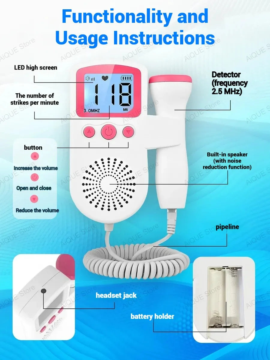 Fetal Doppler Ultrasound – Hear Your Baby’s Heartbeat Anytime