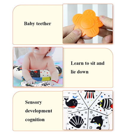 Baby Pillow Tummy Time Toy – Sensory Head-Up Training Pillow