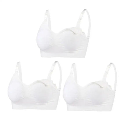 Maternity Nursing Bra – 3-Pack Seamless Cotton Bras
