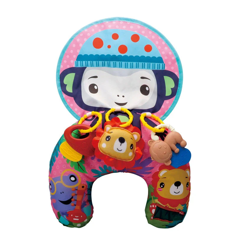 Baby Pillow Tummy Time Toy – Sensory Head-Up Training Pillow