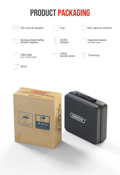 HiBREW MiniBarista Espresso Machine – Compact Power, Café-Quality Taste