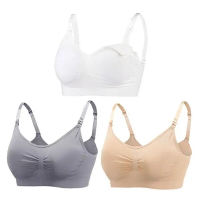 Maternity Nursing Bra – 3-Pack Seamless Cotton Bras