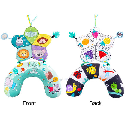Baby Pillow Tummy Time Toy – Sensory Head-Up Training Pillow