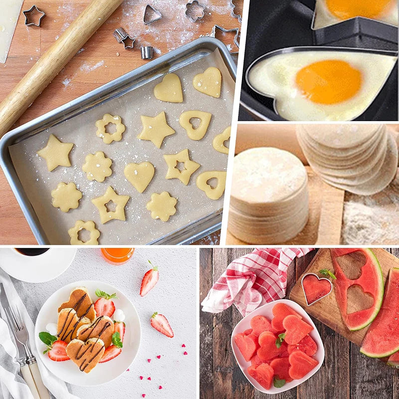 30-Piece Stainless Steel Cookie Cutter Set – Mini Shapes for Baking Fun