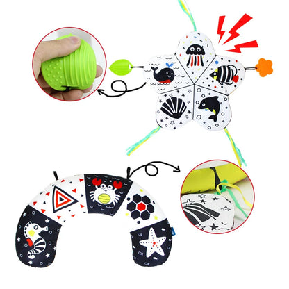 Baby Pillow Tummy Time Toy – Sensory Head-Up Training Pillow