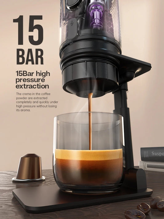 HiBREW MiniBarista Espresso Machine – Compact Power, Café-Quality Taste