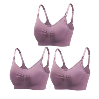 Maternity Nursing Bra – 3-Pack Seamless Cotton Bras