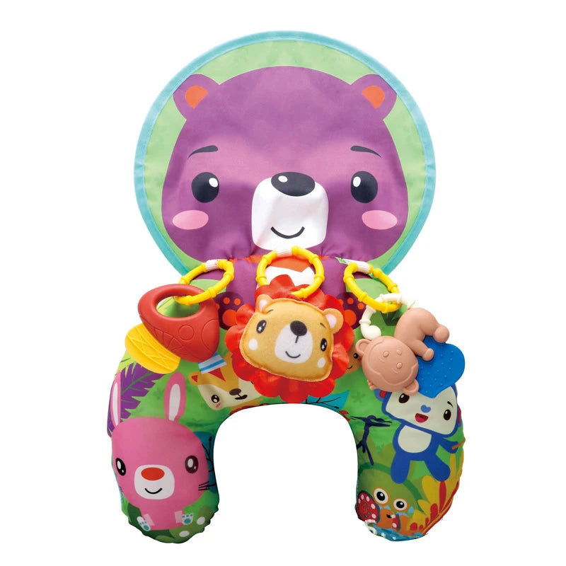 Baby Pillow Tummy Time Toy – Sensory Head-Up Training Pillow