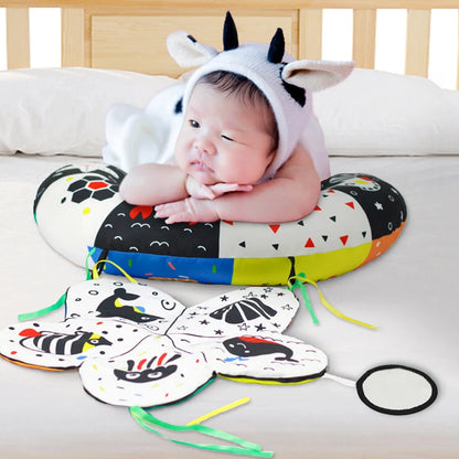 Baby Pillow Tummy Time Toy – Sensory Head-Up Training Pillow