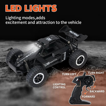 RC Off-Road Car – High-Speed Remote Control Vehicle with LED Lights