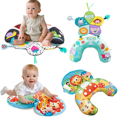 Baby Pillow Tummy Time Toy – Sensory Head-Up Training Pillow