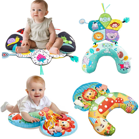 Baby Pillow Tummy Time Toy – Sensory Head-Up Training Pillow
