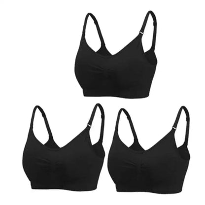 Maternity Nursing Bra – 3-Pack Seamless Cotton Bras
