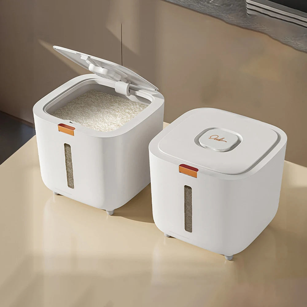 Grain Storage Bin – Moisture-Proof Rice Container with Lid