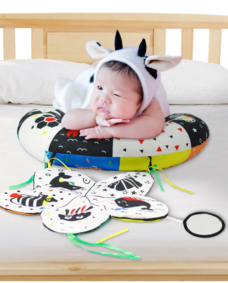 Baby Pillow Tummy Time Toy – Sensory Head-Up Training Pillow