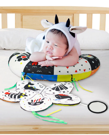 Baby Pillow Tummy Time Toy – Sensory Head-Up Training Pillow