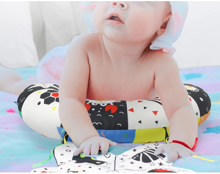 Baby Pillow Tummy Time Toy – Sensory Head-Up Training Pillow