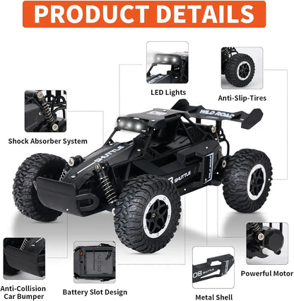 RC Off-Road Car – High-Speed Remote Control Vehicle with LED Lights
