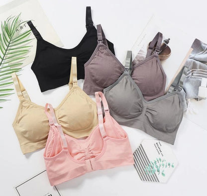 Maternity Nursing Bra – 3-Pack Seamless Cotton Bras