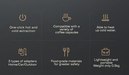 HiBREW MiniBarista Espresso Machine – Compact Power, Café-Quality Taste