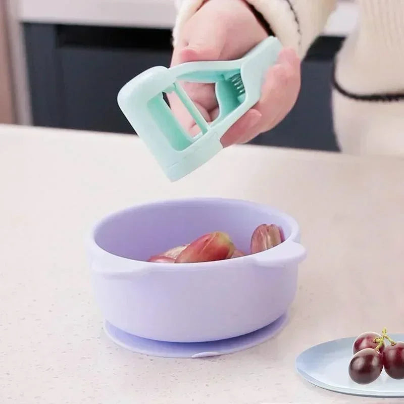 Grape & Tomato Cutter – Safe Slicer for Kids & Adults