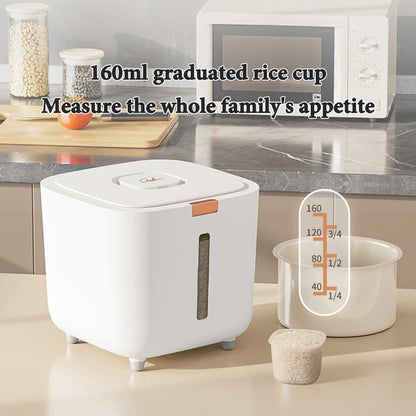 Grain Storage Bin – Moisture-Proof Rice Container with Lid