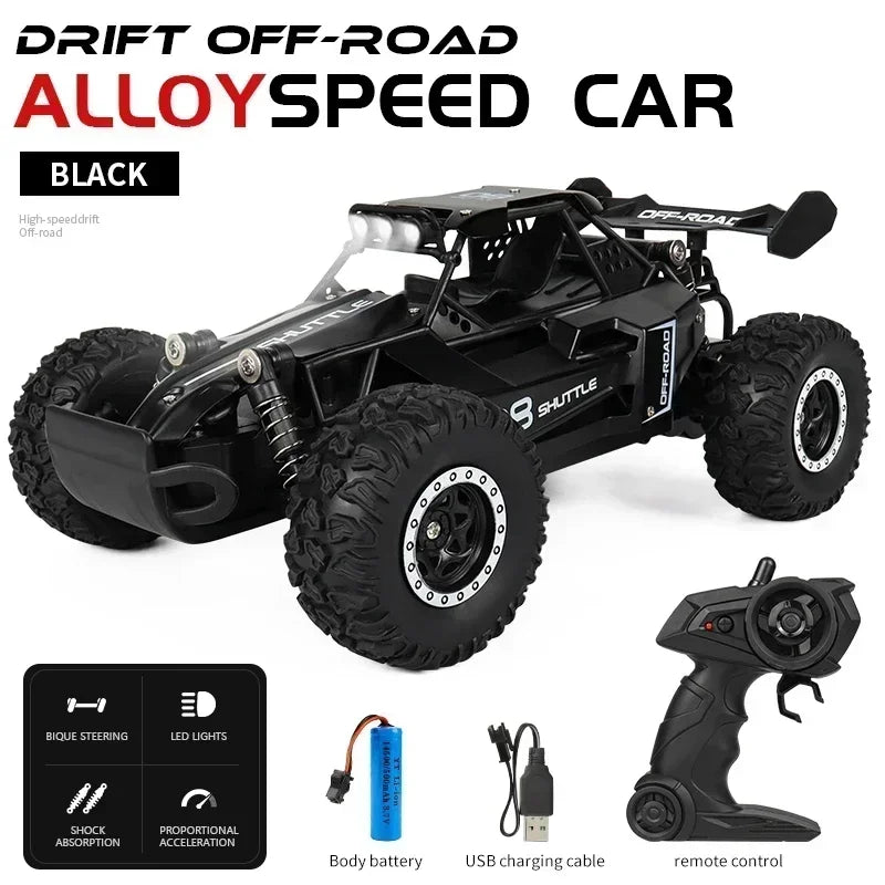 RC Off-Road Car – High-Speed Remote Control Vehicle with LED Lights
