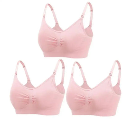 Maternity Nursing Bra – 3-Pack Seamless Cotton Bras